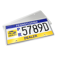 Accessoire décoratif de voiture en métal gravé Plaque d'immatriculation d'impression par sublimation Numéro vierge Plaque d'immatriculation de voiture