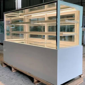 <span class=keywords><strong>Vitrina</strong></span> refrigerada con puerta de vidrio curvada <span class=keywords><strong>vertical</strong></span>, <span class=keywords><strong>vitrina</strong></span> enfriadora de pasteles y <span class=keywords><strong>postres</strong></span> sin escarcha refrigerada por aire - Product Image 6