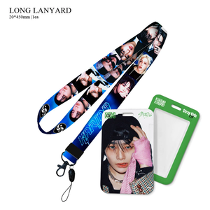 卸売り K-POP アイドルグループ Stray Kids KARMA FELIX HYUNJIN BANG CHAN フォトカードケース付き ロング ランヤード ネックストラップ - Product Image 3