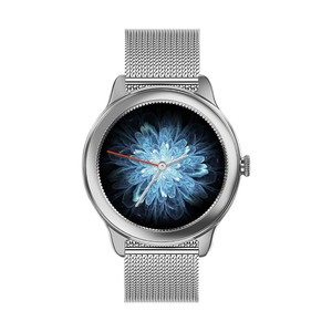 Montre connectée pour filles avec bracelet doré, écran tactile rond de 1,09 pouces, sécurité par mot de passe, montre à porter au quotidien - Product Image 6