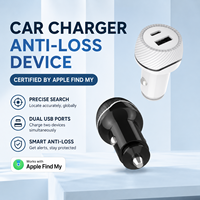 Localizador GPS para Auto Apple Find My, Sin Cuota Mensual, Cargador de Auto USB a USB C, Localizador de Vehículo Oculto para IOS