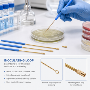 Aguja de Inoculación Reutilizable Degao con Anillas de Alambre de Nicrom Reemplazables para Cultivo Microbiológico y Transferencia Bacteriana - Product Image 2