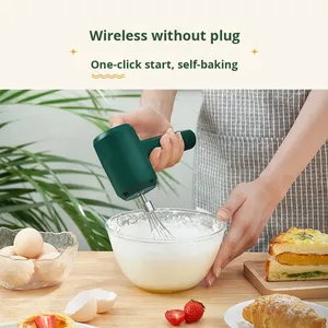 Cake Mold Electric <b>Small</b> Blender Household Plastic Egg <b>Mixer</b> and Beater for Cream Baking Cakes Whipping Tool - Product Image 2