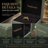 Boîte à bijoux de luxe en microfibre avec logo personnalisé, boîte d'emballage pour bague et collier, coffret cadeau en velours de qualité supérieure pour emballage de marque