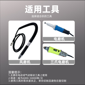 Fresa Rotativa de Carburo de Tungsteno con Cabeza de Pulido en Forma de L, Cúpula Cónica, Vástago de 3mm, Ranura Simple/Doble para Grabado de Metal - Product Image 5
