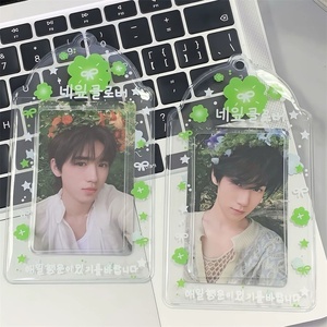 Portafotos Kpop Personalizados con Impresión Personalizada, MOQ Pequeño, Forma Regular, PVC, Estilo Coreano, con Tachuelas, para Tarjetas de Estudiante - Product Image 3