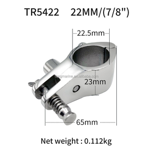 Bouchon supérieur Bimini carré en acier inoxydable 316 poli miroir de <span class=keywords><strong>sortie</strong></span> d'usine pour canoë matériel marin accessoires de <span class=keywords><strong>bateau</strong></span> glissière à mâchoires - Product Image 3