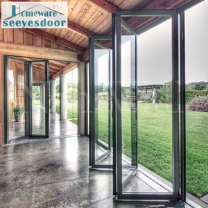 <span class=keywords><strong>Puerta</strong></span> Plegable de Aluminio con Vidrio Templado Aislante Moderno Seeyesdoor, con Acabado <span class=keywords><strong>para</strong></span> Exteriores de Villas - Product Image 3