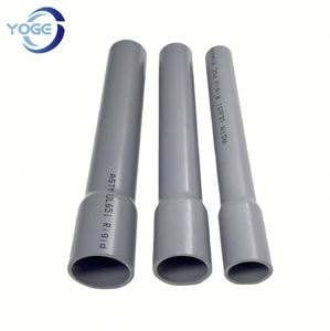 YOGE SCH40/SCH80 1/2 "-8" UV耐性ライトグレー<span class=keywords><strong>PVC</strong></span>リジッド電気コンジットパイプ電気ケーブル保護用 - Product Image 3