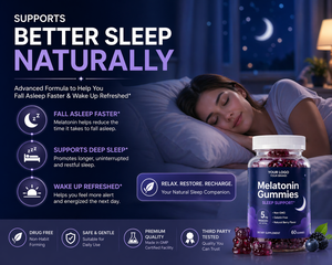 Oazvita Melatonina in Gommose a Lunga Durata per Sonno Notturno Prolungato, Grado Professionale Naturale per Adulti, Alternativa a Capsule e <span class=keywords><strong>Compresse</strong></span> - Product Image 2