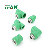 Raccords PPR en acier inoxydable IFAN 20-110 mm SS304 Coude fileté pour alimentation en eau de bâtiment