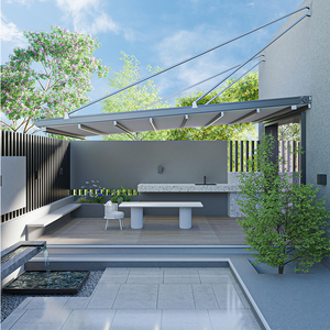 Toldo Eléctrico Plegable de Aleación de Aluminio, para Patio de Villa, Balcón, Cafetería, Retráctil - Product Image 4