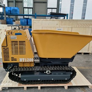 Chargeuse sur chenilles HT1200, capacité de 1,2 tonne, manutentionneur de matériaux hydraulique pour chantier de construction - Product Image 1
