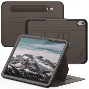 2024改进的iPad 10代10.9高端保险杠保护对开盖精致商务箱，带卡槽