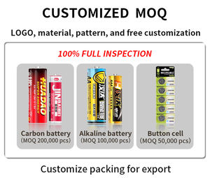 بطارية زنك كربون فائقة القوة 1.5 فولت R6P AA <span class=keywords><strong>UM</strong></span>-3 للتحكم عن بعد، معتمدة من ROHS، أسطوانية الشكل من الألومنيوم للأجهزة المنزلية والألعاب - Product Image 6