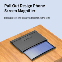Folding Lightweight HD Phone Magnifying Projector Screen Enlarger for Movies Videos Anti Blue Light 12 Inch Screen Magnifier