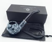 Nouvel Arrivage Pipe à Tabac en Résine avec Filtre en Bois, Pipe Courbée en Acrylique Style Libre, Prix de Gros, Accessoires pour Fumeurs