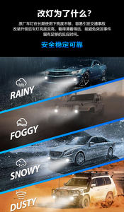 Module LED de phare automobile à lentille de projecteur Bi-LED matricielle 30W 1,8 pouces IATF-16949, lentille à triple faisceau direct - Product Image 2