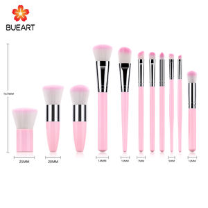 DailyQueen Ensemble de 11 pinceaux professionnels pour le visage, le <span class=keywords><strong>spa</strong></span>, le nail art, la peinture et le maquillage, en poils synthétiques, couleur rose - Product Image 3