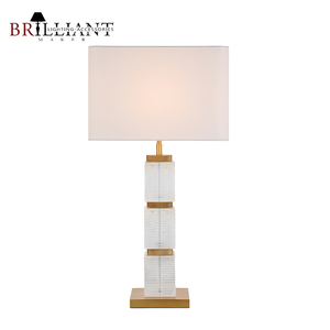 Châu Âu retro phong cách trang trí nội thất bảng đèn vuông phòng ngủ cạnh giường ngủ đèn cổ điển lớp ánh sáng pha lê thủy tinh bảng đèn - Product Image 4