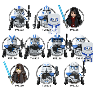 Sets <span class=keywords><strong>de</strong></span> Bloques <span class=keywords><strong>de</strong></span> Construcción <span class=keywords><strong>de</strong></span> Minifiguras <span class=keywords><strong>de</strong></span> Star Wars: Stormtrooper 212, Soldado Clon 501, Anakin Skywalker, Obi Wan, Juguetes para Niños TV6114-6116 - Product Image 3