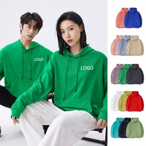 Sudaderas con capucha de algodón saludable para hombre de buena calidad, sudaderas deportivas de primavera, capucha para adultos, tejido de punto fino, patrón sólido - Product Image 6