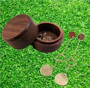 Boîte à bijoux ronde en bois d'acacia, coffret cadeau ou boîte à bijoux - Product Image 2