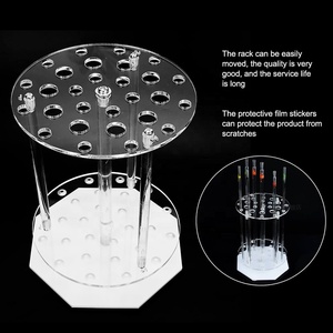 Soporte para pipetas, soporte para tubos de ensayo, soporte para pipetas de laboratorio con 28 orificios, acrílico, para estudiantes y profesores, para laboratorio químico - Product Image 3