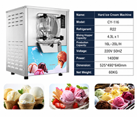 Machine à glaces et gelato professionnelle pour comptoir, idéale pour les cafés et les snack-bars