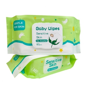 Fabricant OEM de lingettes pour bébés, étiquette personnalisée, 99% d'eau purifiée, lingettes pour bébés biologiques douces pour les nouveau-nés et les peaux sensibles - Product Image 1