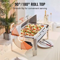 Heavy bao Commercial Restaurant Ausrüstung Luxus Roll Top Buffet Servieren Food Warmer Gebrauchte Lebensmittel Chafer Dish Buffet Chafing Dish