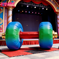Haltères gonflables pour la décoration de scènes gonflables, haltères de gymnastique gonflables pour la décoration de courses