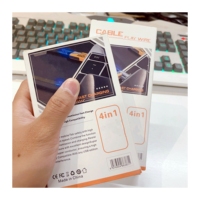 Cable de Carga Rápida USB 4 en 1 de Alta Calidad con Trenzado de Nailon y Aleación de Zinc Tipo C, PD de 27W a 65W para Teléfono