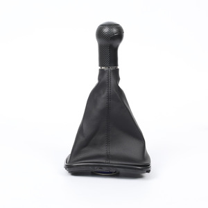 Manual Gear <b>Shift</b> <b>Knob</b> Leather Black 6 Speed For Volkswagen Bora Golf 4 Ergonomic Design - Product Image 3