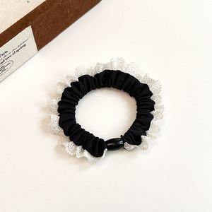 Venta al por mayor encaje elástico crunchies lazos para el cabello para las mujeres Cola de Caballo bandas para el cabello accesorios para el cabello HR1334 - Product Image 5