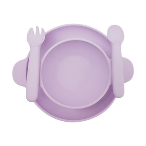 Ensemble d'alimentation magnétique en silicone pour bébé, <span class=keywords><strong>4</strong></span> pièces, ustensiles pour nourrissons et tout-petits avec assiette, bol, fourchette et cuillère pour les <span class=keywords><strong>repas</strong></span> quotidiens et les déplacements - Product Image 2