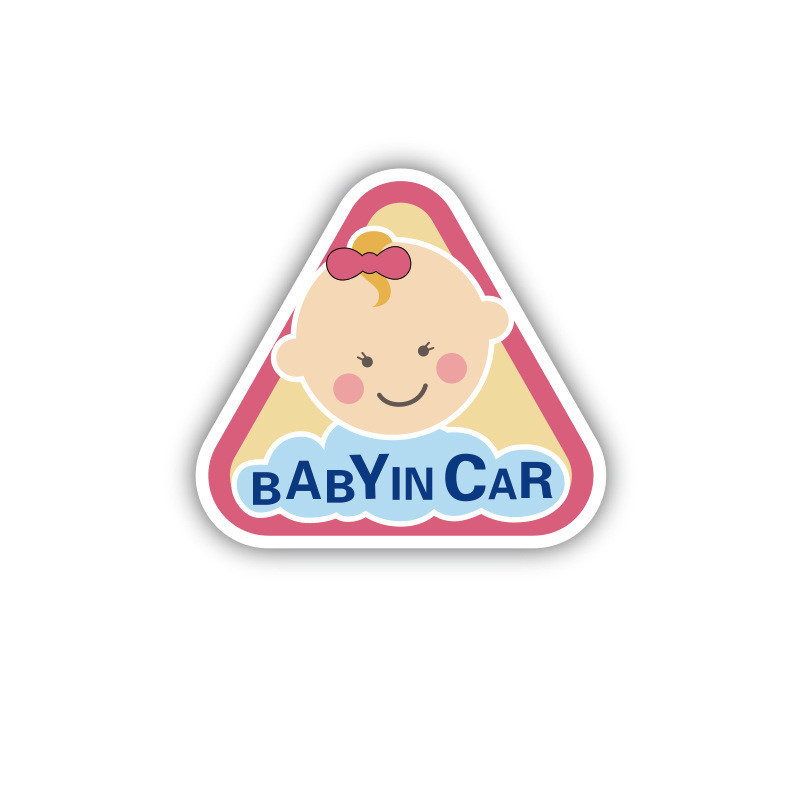 Baby in Car Stickers Magnet for baby car Safety Notice Board