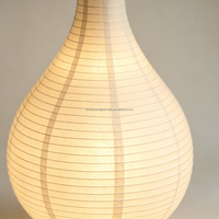 Abat-jour de plafond en papier de riz fait main, nervures denses, style Wabi Sabi, lanterne en papier en forme de vase pour la décoration intérieure, personnalisable