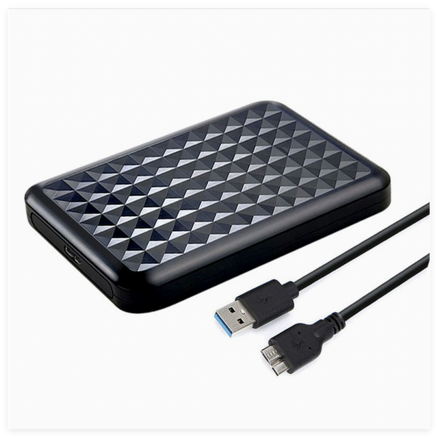 New Plastic 2.5inch USB3.0 SATA HDD Box Hard Drive External HDD/SSD Enclosure Type C Tool Free High Speed 5Gbps