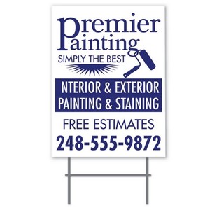 Panneau en plastique ondulé personnalisé avec logo imprimé intégral, format vertical, haute qualité, imperméable, vente en gros directe usine - Product Image 1