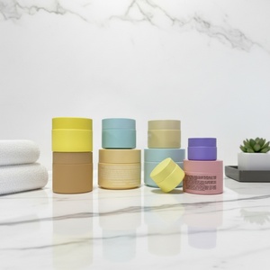 Custom Luxury 50g Empty Frosted Skincare Cream Jar <b>Packaging</b> Glass Cosmetic Jar <b>Small</b> MOQ - Product Image 2