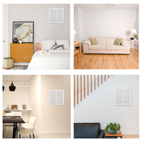 Grille de ventilation amovible en métal pour retour d'air, panneau de ventilation mural ou de plafond, cadre détachable pour la ventilation résidentielle