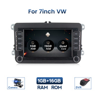 Kepala Unit mobil 2 + 32G 7 inci, 2din Android Mp5 Stereo Radio mobil Android untuk VW PASSAT POLO GOLF 5 6 TOURAN navigasi GPS mobil BT