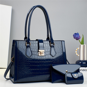 New PU Leather 3 in 1 Women Bags Set <b>Ladies</b> High Quality Shoulder Bags Luxury Women's Handbags for Women <b>Wallets</b> - Product Image 5