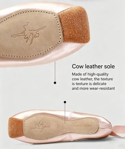 Zapatillas de Ballet Profesionales de Satén con Cinta para <span class=keywords><strong>Bailarinas</strong></span>, para la Escuela o el Hogar - Product Image 6