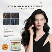 Shampoo exfoliant pour le cuir chevelu à la lavande, soin du cuir chevelu 2 en 1 avec huile de menthe, soin capillaire pour clarifier et éliminer les accumulations