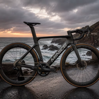 Vélo de route aérodynamique en carbone Toray T800 Mitsubishi TR50 SHIMA-NO 24 vitesses Di2 Frein à disque Blanc Course Complet Cadre rigide 700c Roues
