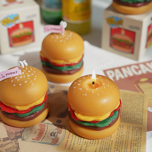 Velas Aromáticas Simuladas de Hamburgo para Decoración de Fiestas en Interiores, Aromas Personalizables para Adornos de Cocina y Escritorio, Acción de Gracias - Product Image 2
