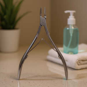 Coupe-ongles en acier à pointe fine, lame droite de 10 cm, pointe pointue pour le soin des ongles des pieds et la coupe des cuticules - Product Image 2