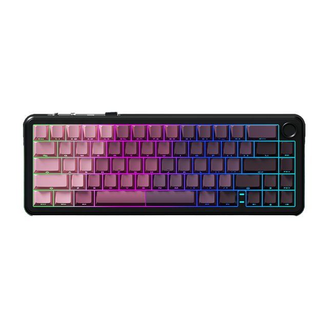 Weikav WK68 New Customizable Triple Mode RGB Gateron Mechanical Projection Keyboard Wireless 2.4G USB LED Backlit Waterproof